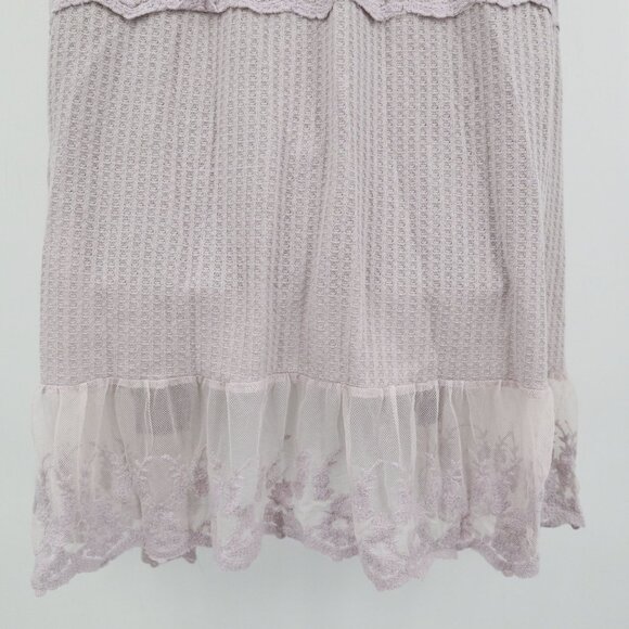 Vocal Sheer Lace Vest Womens XL Purple Romantic Ethereal Cottagecore Fairycore - Picture 5 of 16